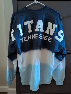 NFL Tennessee Titans Tie-Dye Long Sleeve Spirit Jersey Tee NWOT